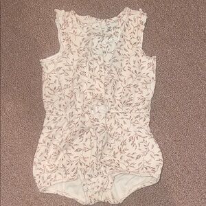 Floral Sleeveless Women's Top